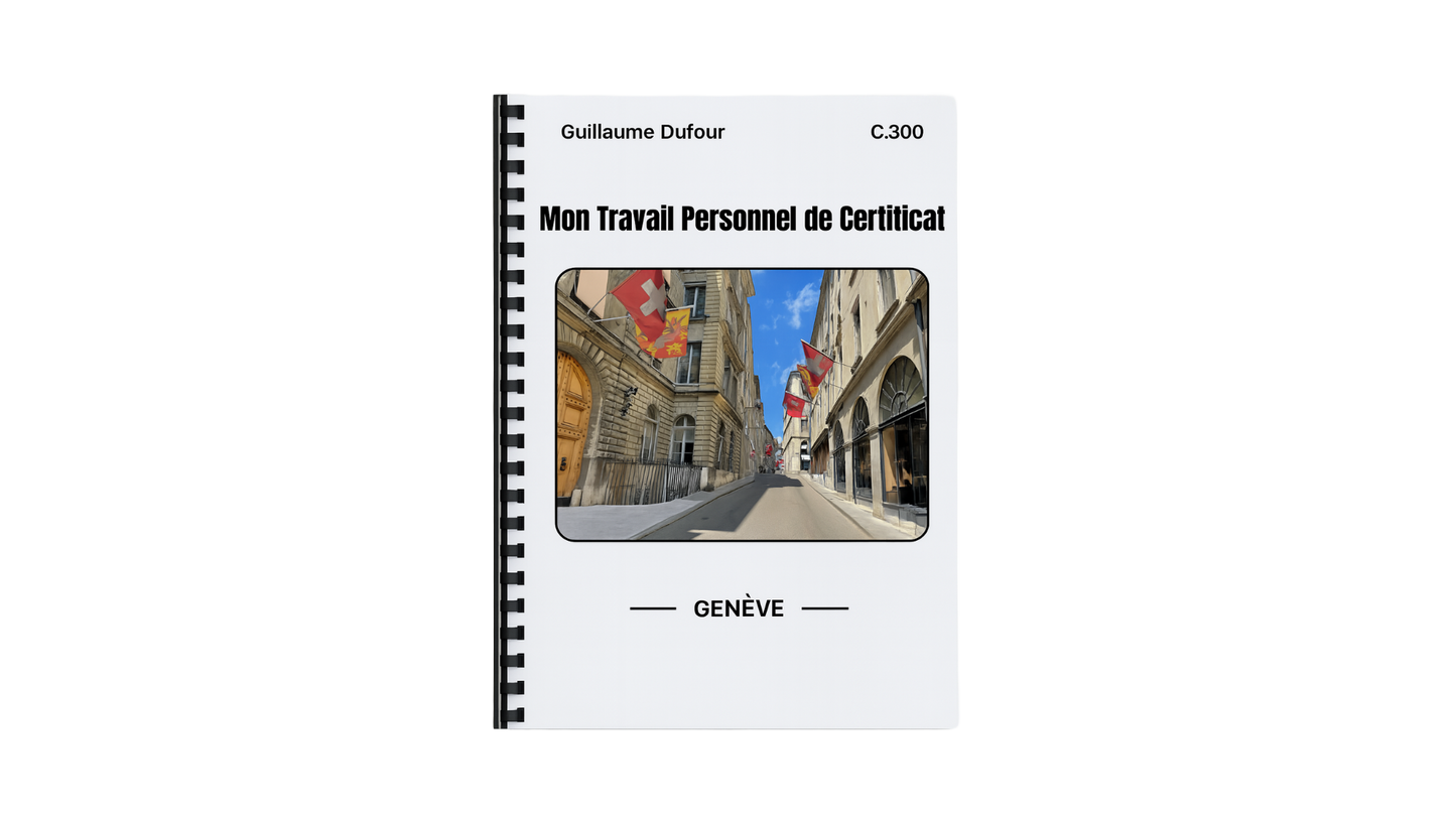 Travail Personnel de Certificat